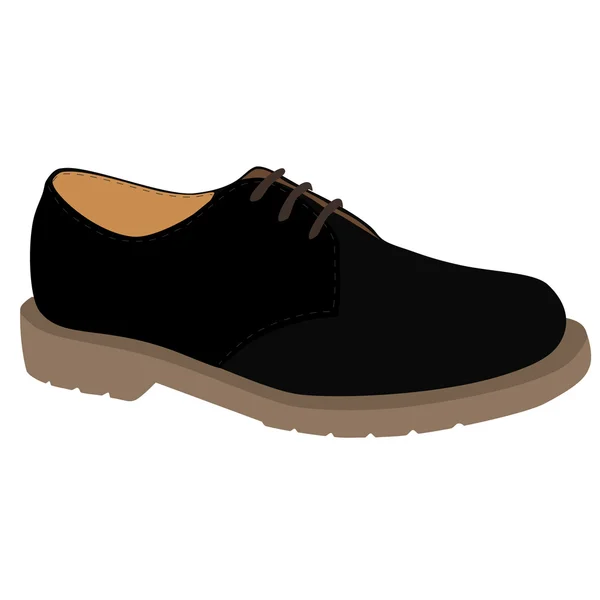 Zapato negro — Vector de stock