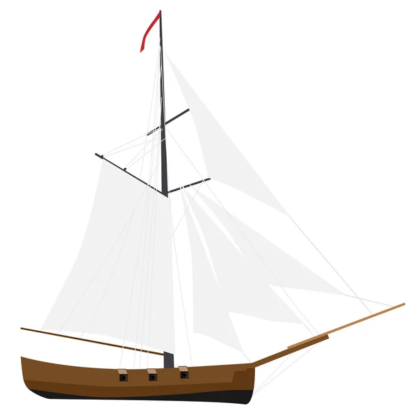 Navio de vela — Vetor de Stock