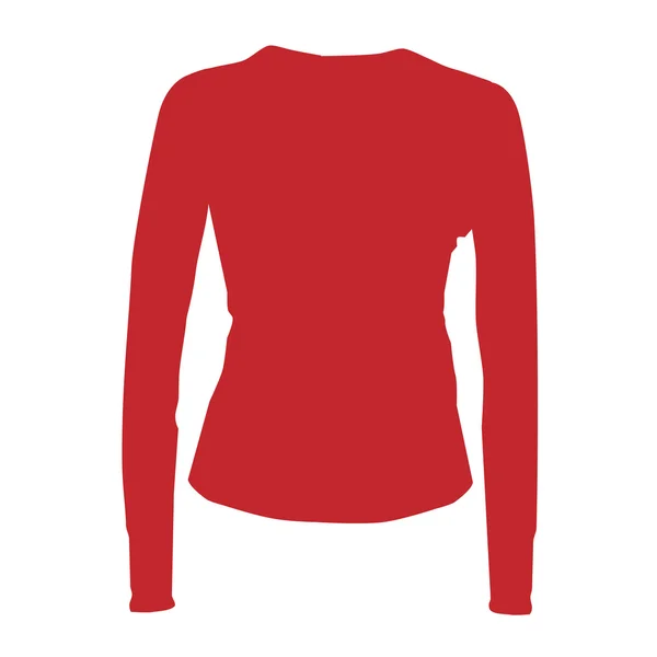 Rotes Sportshirt — Stockvektor