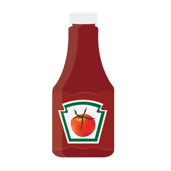 Bouteille de ketchup — Image vectorielle