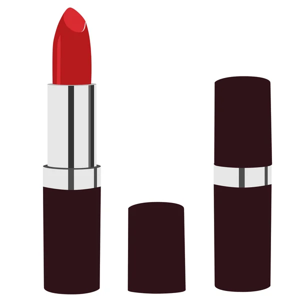 Lápiz labial rojo — Vector de stock