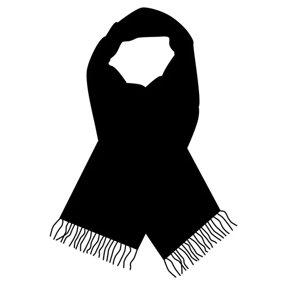 Foulard noir — Image vectorielle