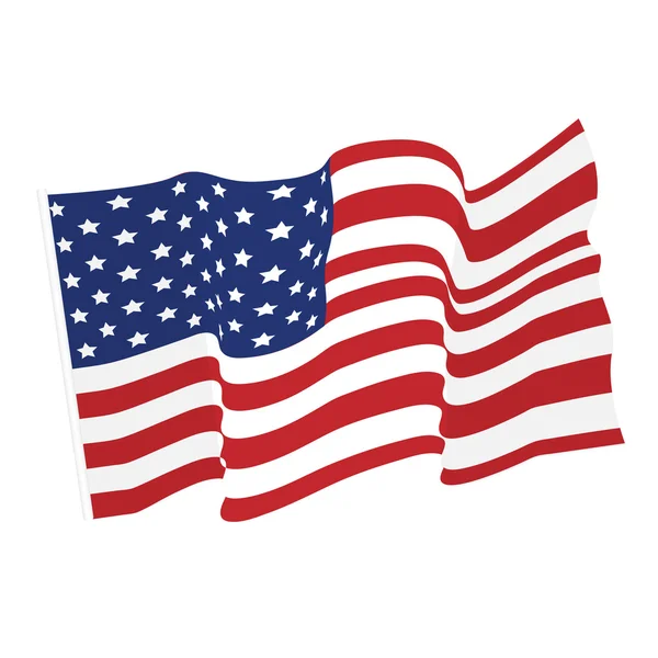 Estados Unidos bandera — Vector de stock