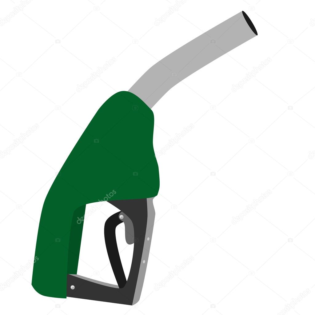 Green petroleum pump