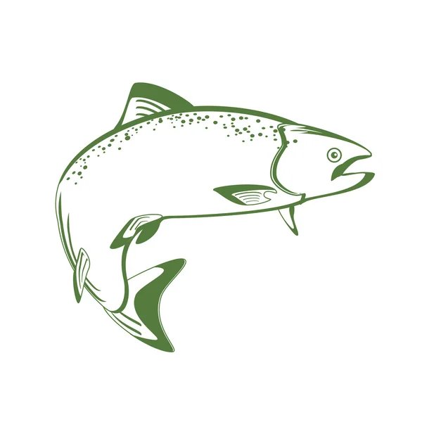 Lachsfisch — Stockvektor