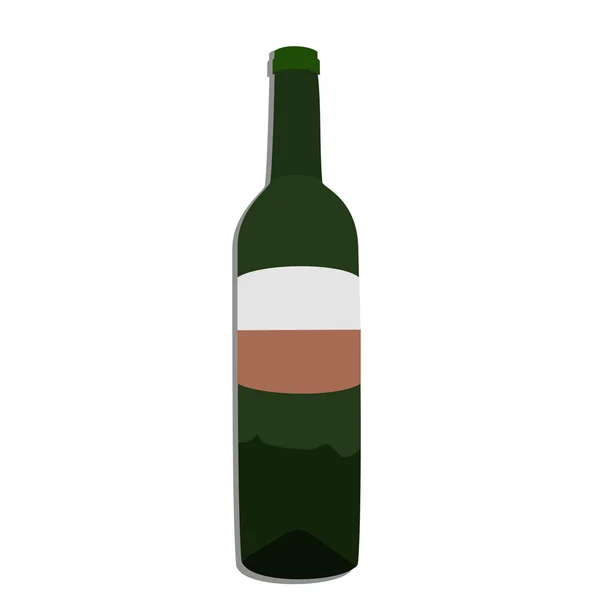 Bouteille de vin — Image vectorielle