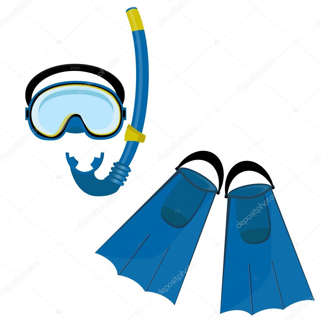 Blue swimming equipment
