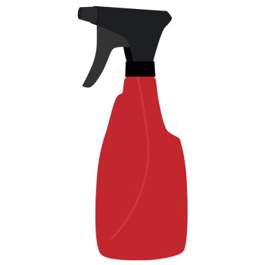 Red spray bottle clipart