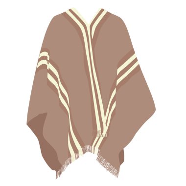 Mexican poncho clipart