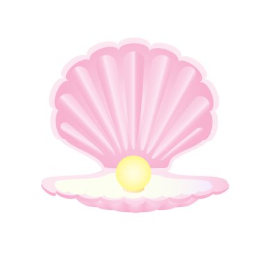 İnci ile pembe deniz kabuğu