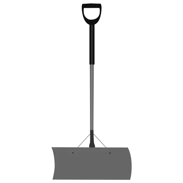 Grey snow shovel — Stock Vector