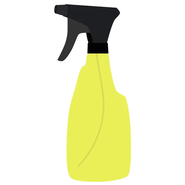 Gelbe Sprühflasche — Stockvektor