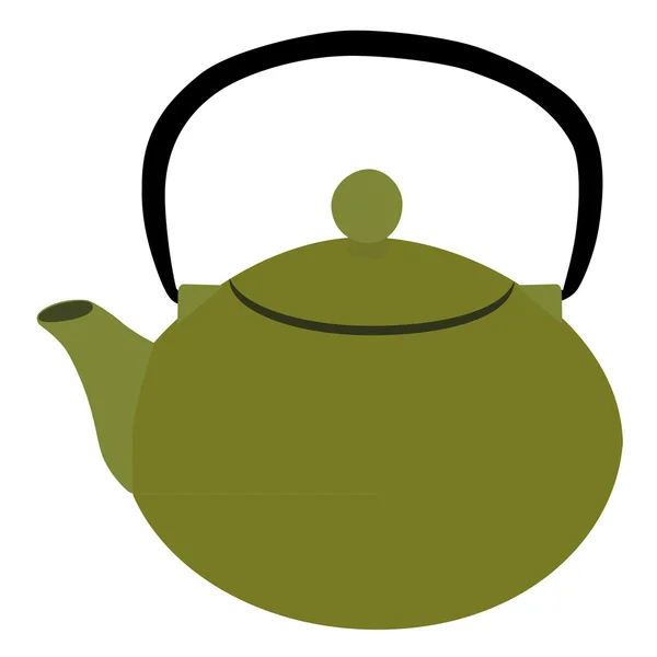 Yeşil çaydanlık — Stok Vektör
