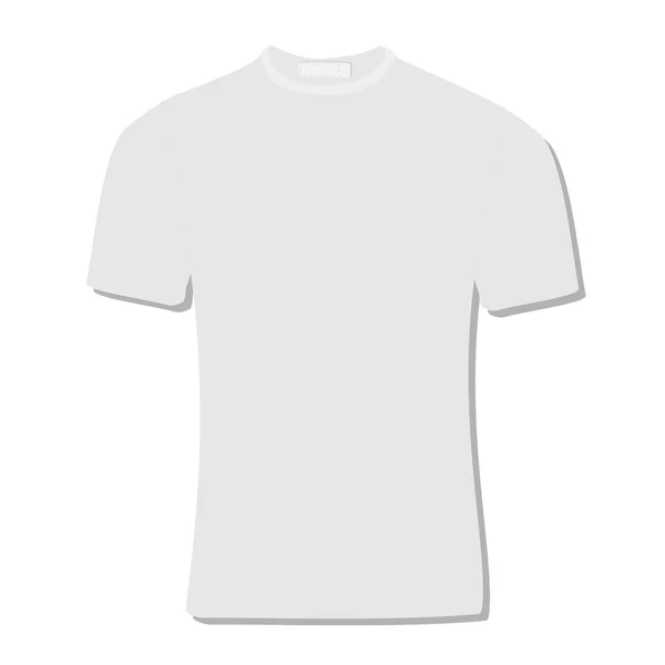 T-shirt branca —  Vetores de Stock