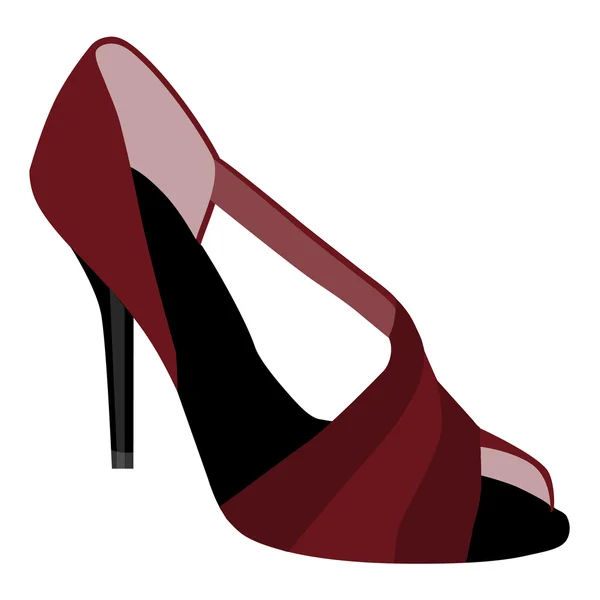 Vörös nő cipő — Stock Vector
