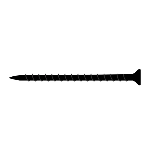 Tornillo negro — Vector de stock