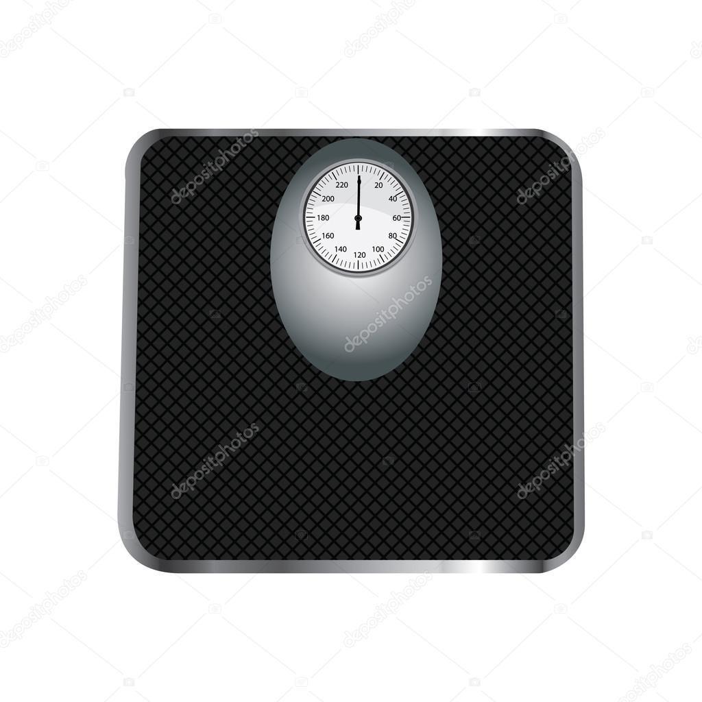 Isolated Weight Scale On Transparent Background Stock Illustration
