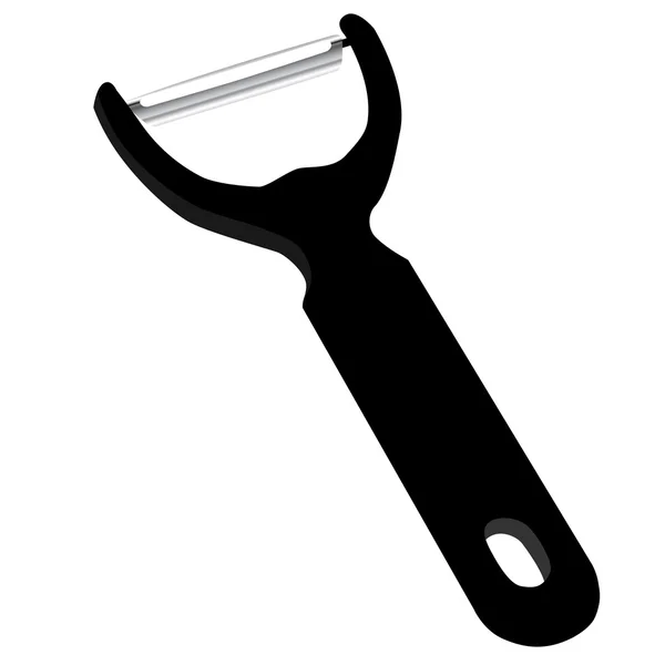 Black peeler — Stock Vector