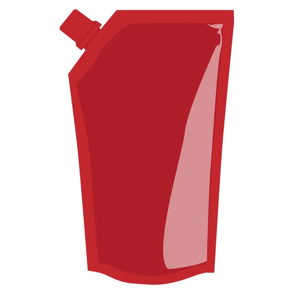 赤のソース パッケージ — ストックベクタ