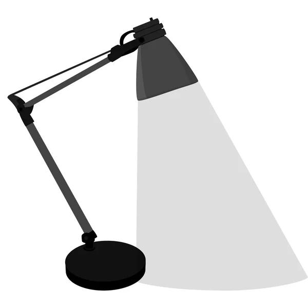 Grå bordslampa — Stock vektor