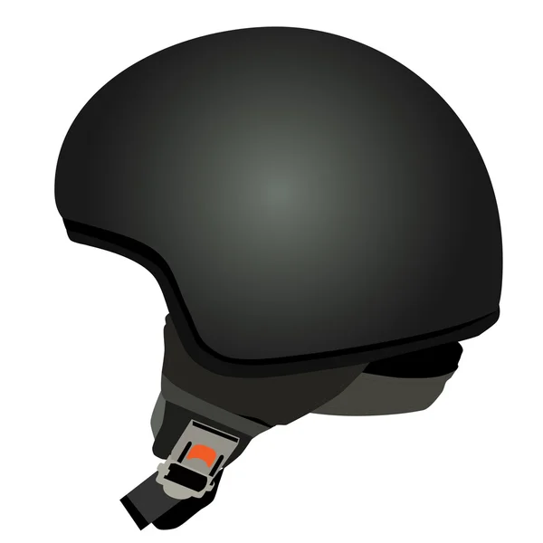 Černá policejní helma — Stockový vektor