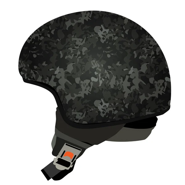Серый военный шлем — стоковый вектор