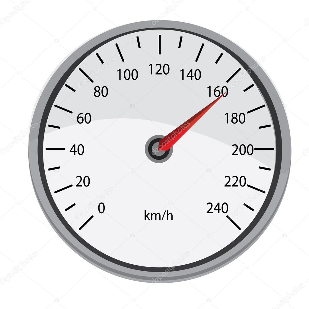 Grey speedometer