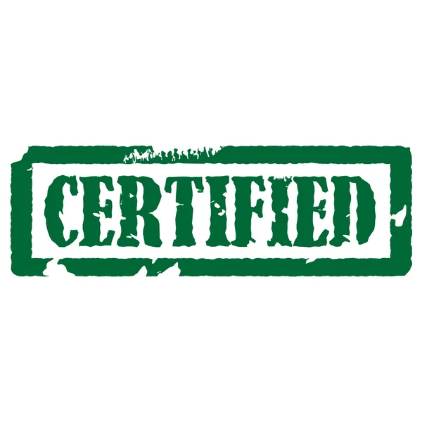 Сертифікований штамп — стоковий вектор