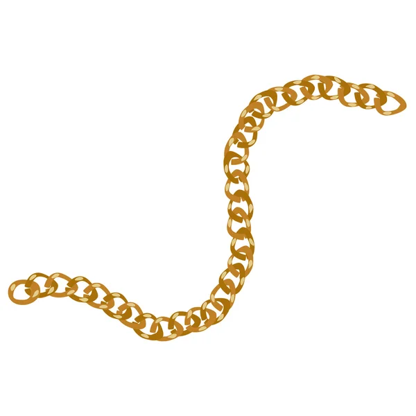 Golden chain — Stock Vector