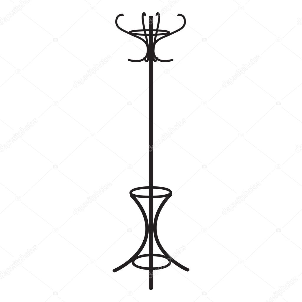 Coat rack Stock Vector by ©viktorijareut 81647726