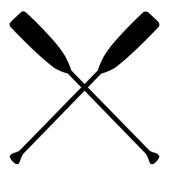 Crossed oars — Stock Vector