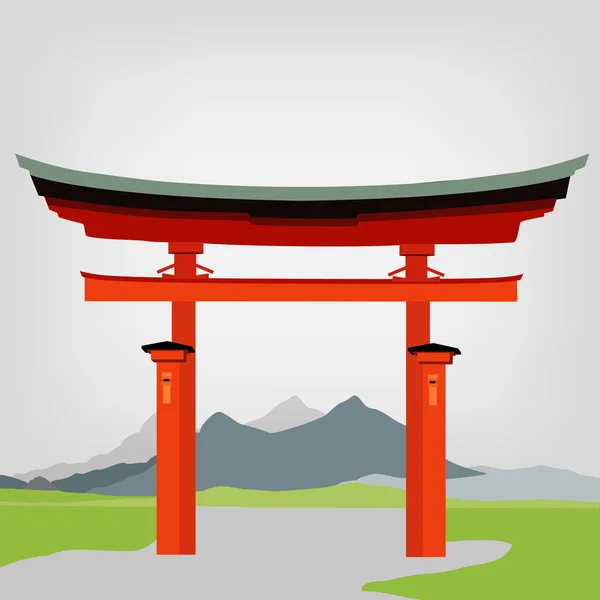 Torii poort — Stockvector