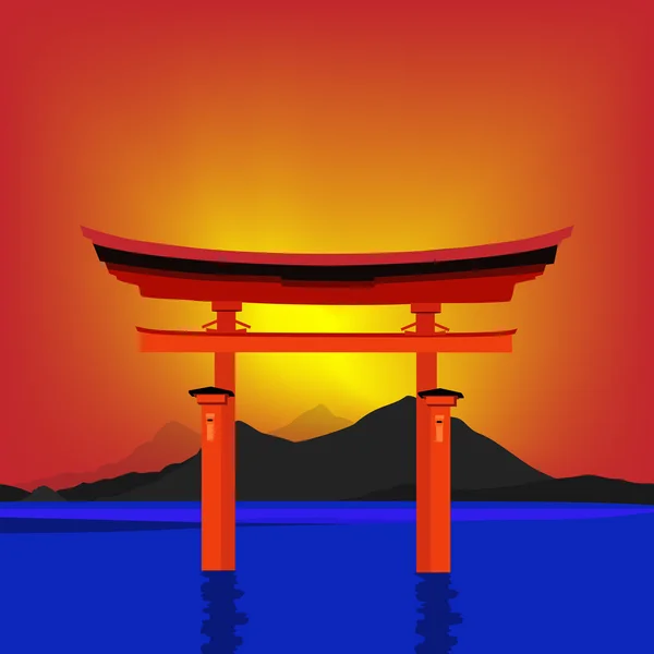 Brána torii — Stockový vektor