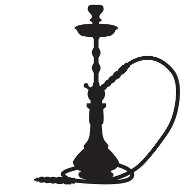 Waterpipe silhouette clipart