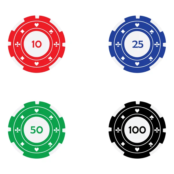 Casinofiches — Stockvector