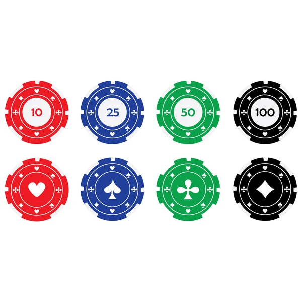 Casinofiches — Stockvector