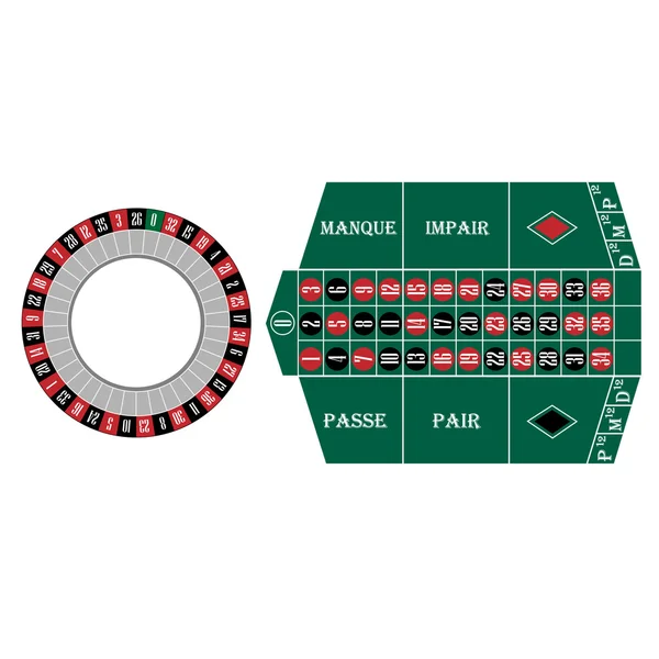 Frech ruleta — Stockový vektor