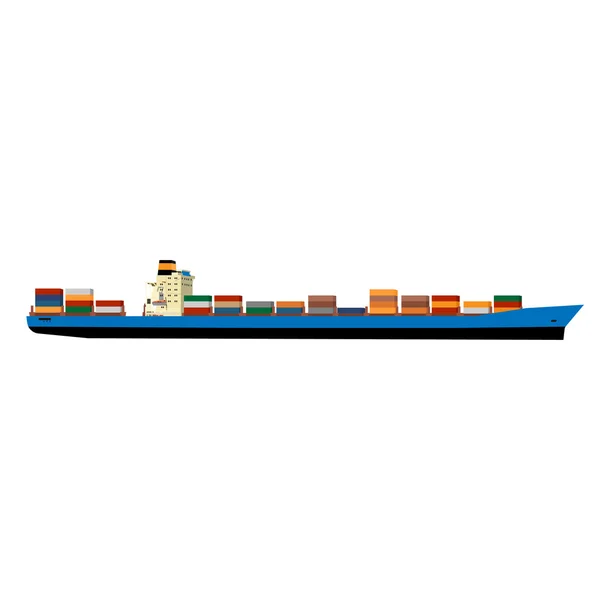 Navio de carga — Vetor de Stock