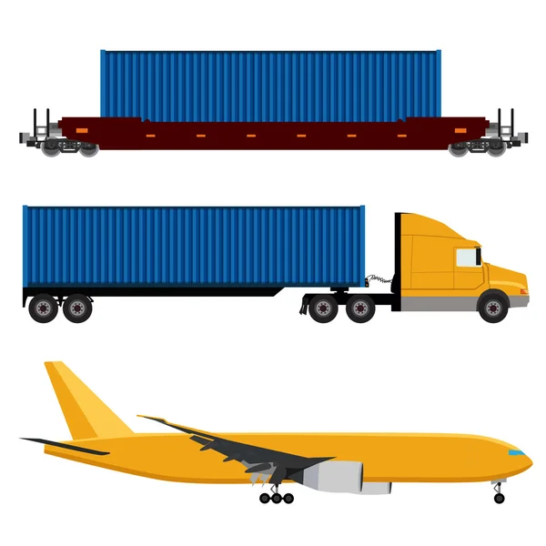 Network logistics — Stock Vector