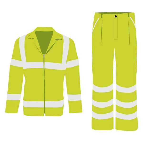 İşçi pantolon ve ceket — Stok Vektör