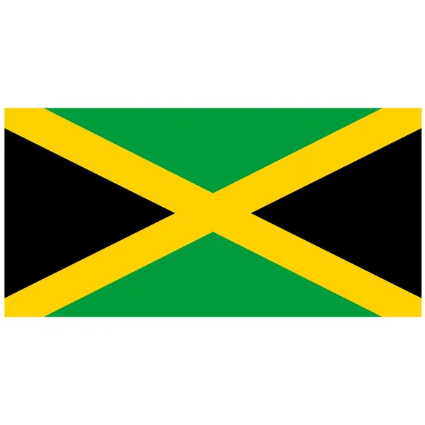 Jamaica-Flagge — Stockvektor