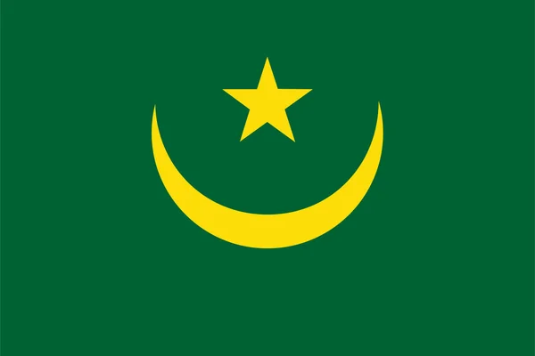 Mauritania Bandera — Archivo Imágenes Vectoriales