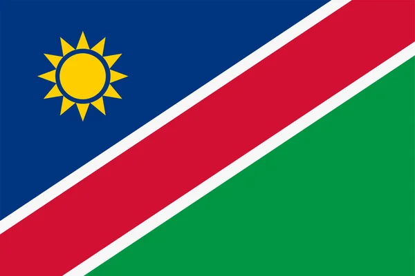 Vlag van Namibië — Stockvector