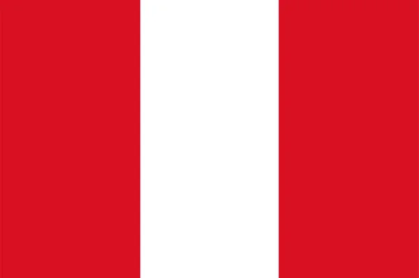 Bandera de Perú — Vector de stock