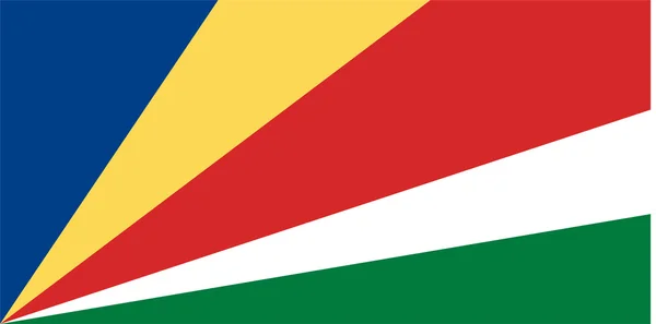 Vlag van de Seychellen — Stockvector