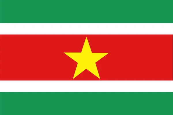 Bandera de Surinam — Archivo Imágenes Vectoriales