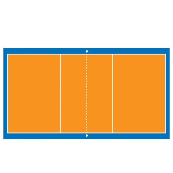 Volleybollplan — Stock vektor