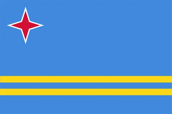 Bandera de Aruba — Archivo Imágenes Vectoriales