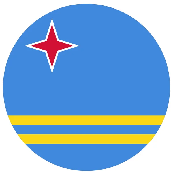 Bandeira de Aruba — Vetor de Stock