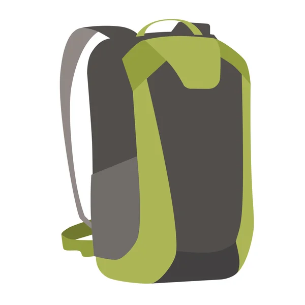 Green backpack — Stock Vector